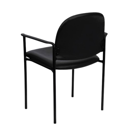 Chaise Visiteur CV-D062A03M – Confort 48 × 48 cm - Piètement en Acier Inoxydable - 4 pattes - Utilisation bureau et chambre