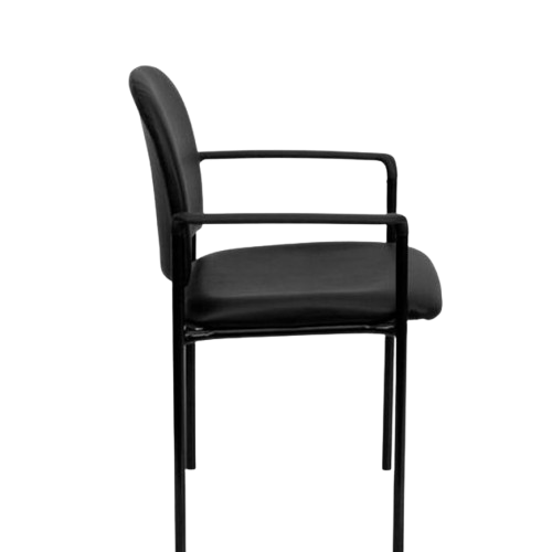 Chaise Visiteur CV-D062A03M – Confort 48 × 48 cm - Piètement en Acier Inoxydable - 4 pattes - Utilisation bureau et chambre