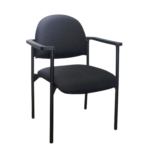 Chaise Visiteur CV-D062A03M – Confort 48 × 48 cm - Piètement en Acier Inoxydable - 4 pattes - Utilisation bureau et chambre