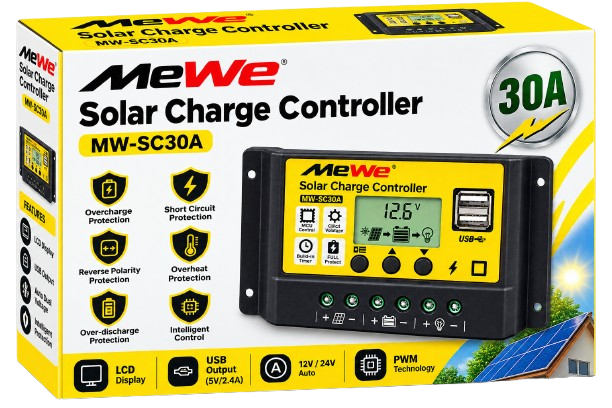 Chargeur de Batterie Universel - MEWE - MW-SC30A - 02 Ports USB