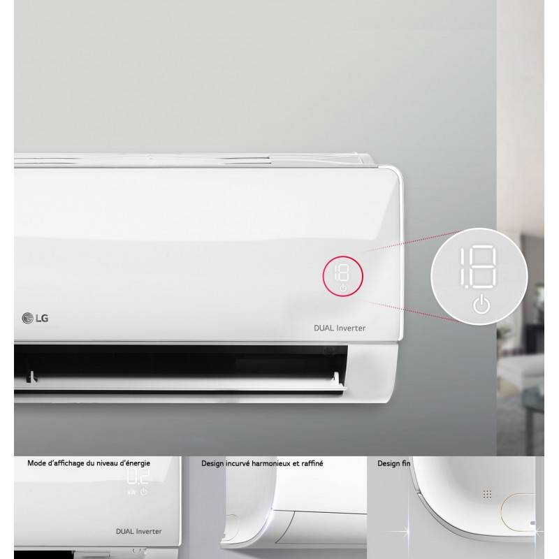 CLIMATISEUR  non inventer - LG - 12000 BTU (2.5CV) – Refroidissement Rapide – Économie d'Énergie – 06 Mois de Garantie
