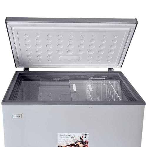 Congélateur Coffre - INNOVA -  IN387 – Avec Vitre – 200 Litres – Classe Énergétique A+ – Gris – 06 Mois de Garantie