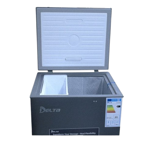 Congélateur coffre – DELTA – DCF-150-UB – 150 Litres – Classe A+ – Froid statique – Silencieux 42 dB – Classe climatique T – Garantie 6 mois
