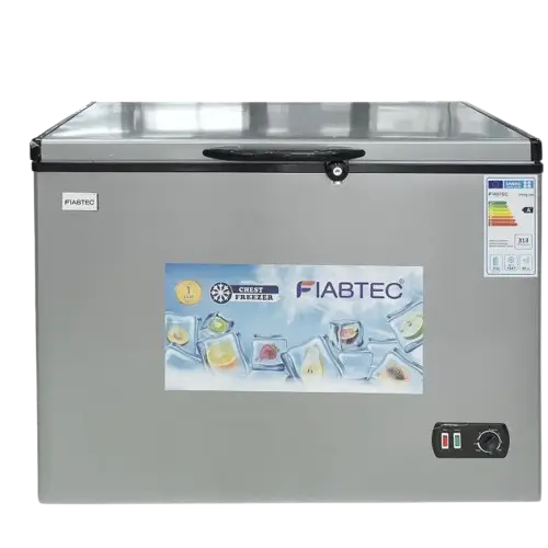 Congélateur -  coffre - vitré FIABTEC - FTCFQ-308 – 308 Litres – Classe Éco A+ – Gris – Garantie 06 Mois