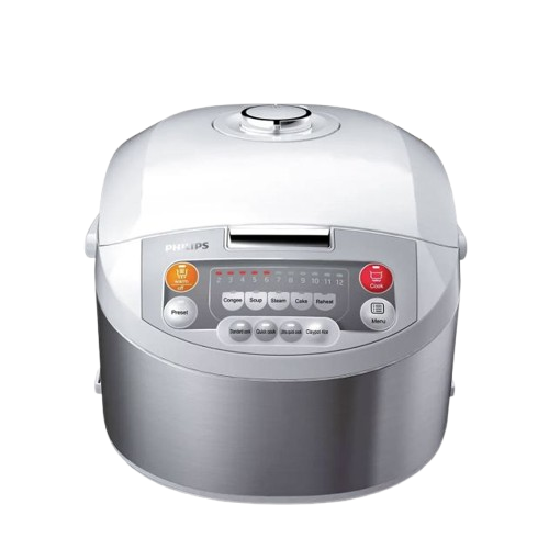 Multi-Cuiseur  - PHILIPS - HD3038/56  - Fuzzy Logic Viva Collection – 980W – Capacité 1,8L – 9 Menus de cuisson – Argent – 03 Mois de garantie