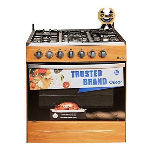 CUISINIERE A GAZ 5 FEUX WOOD OSCAR 30 - 2307-0003-30WOO