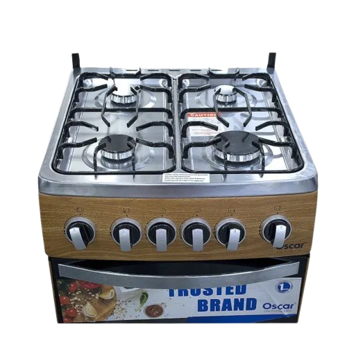 Cuisinière à gaz - Oscar 20 - 2307-0001-20WOO - 04 Feux - 06 Mois de Garantie