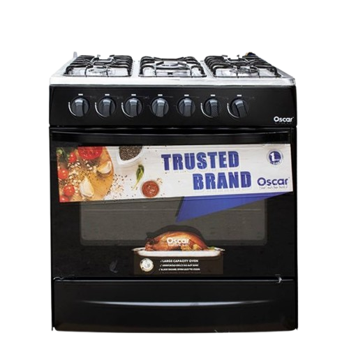 CUISINIERE A GAZ 5 FEUX  NOIR OSCAR 30 - 2307-0003-30NOI5F