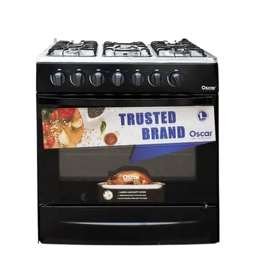 Cuisinière à Gaz - Oscar - 2307-0003-30NOI5F - 05 Feux - 06 Mois de Garantie 
