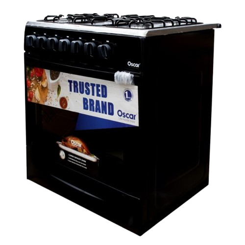 CUISINIERE A GAZ 5 FEUX  NOIR OSCAR 30 - 2307-0003-30NOI5F