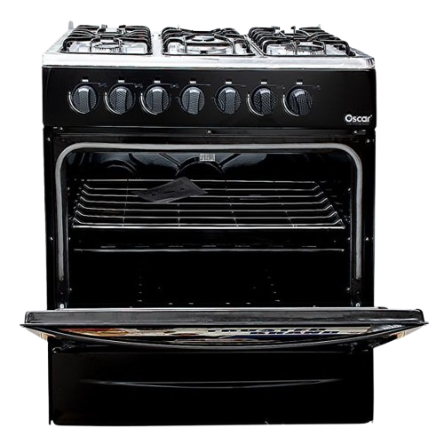 CUISINIERE A GAZ 5 FEUX  NOIR OSCAR 30 - 2307-0003-30NOI5F