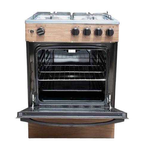 Cuisinière Full Option -  Grill  - Midea + Four IN619 – Cuisinière à Gaz – Four Intégré – Grill – 06 Mois de Garantie