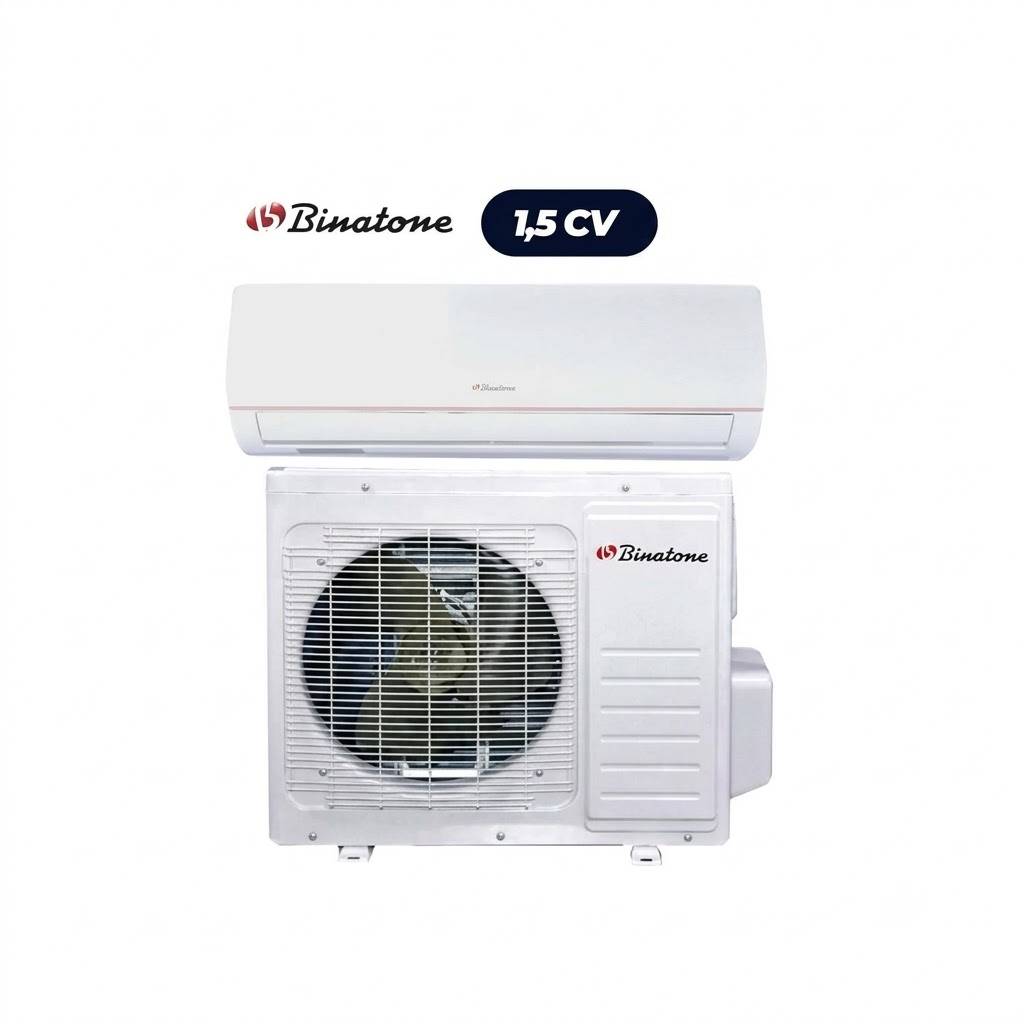 Climatiseur Split -  Binatome - ACSTA12 – 1.5CV – 12000 BTU – Blanc – 06 Mois de Garantie