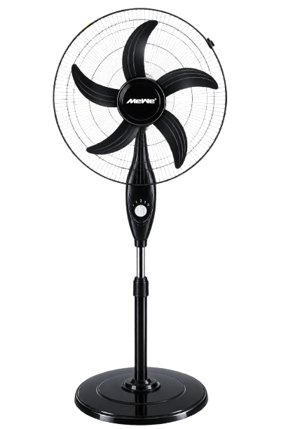 Ventilateur sur Pied Rechargeable Mewe MW-RSF1805BK - Batterie 12 V 4,5 Ah - Autonomie 3,5 à 13 h - Garantie 12 Mois
