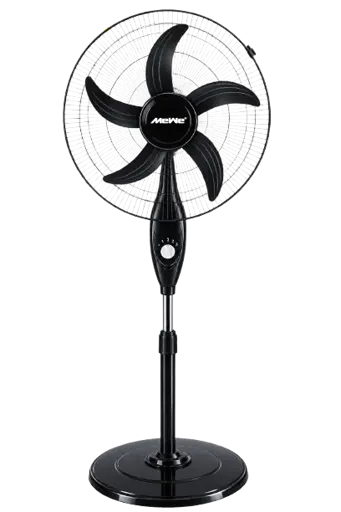 Ventilateur sur Pied Rechargeable - Mewe - MW-RSF1805BK - Batterie 12 V 4,5 Ah - Autonomie 3,5 à 13 h - Garantie 12 Mois