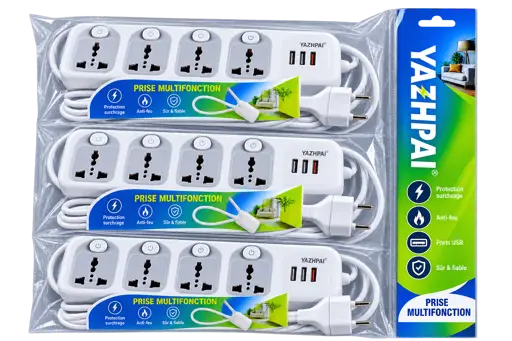 Rallonge Electrique - Mewe - MWEES-EPS302A - Capacité 2500 W - 2 mètres - Garantie 12 Mois