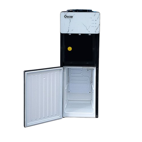 Distributeur D’eau Chaude  Et Froide 80CM - Oscar OSC-WD-168 – Mini Réfrigérateur Intégré – Marble White – 06 Mois De Garantie