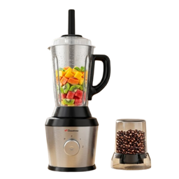 BINATONE BLG-605SS – Blender 1.5L 500W avec Bol Inox – 6 Lames – Fonction Glace Pilée – 2 Vitesses + Pulse – Argent – 3 Mois de Garantie