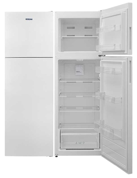 OCEAN ODK260X3 – Réfrigérateur Defrost 158 Litres – Double Compartiment – Économie d'Énergie – 06 Mois de Garantie