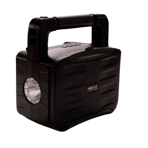 Haut-Parleur Bluetooth Portable Avec Charge Solaire  - Mewe -  MWAUD-BTS04Y  - Lampe De Poche Et Batterie Rechargeable - Garantie 03 Mois