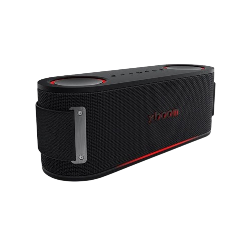 LG  -  XBOOM BOUNCE par will.i.am – Enceinte Bluetooth Portable avec Sangle – 30h d’autonomie – IP67 – Barre LED lumineuse – Noir – 03 Mois de garantie