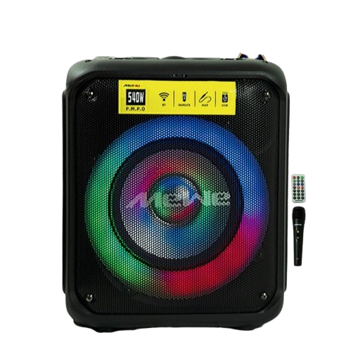  Enceinte De Fête Portable Rechargeable - Mewe  - MWAUD-PTS0803SG  - Bluetooth 60 W Avec Micro Et Radio Fm – Garantie 06 Mois