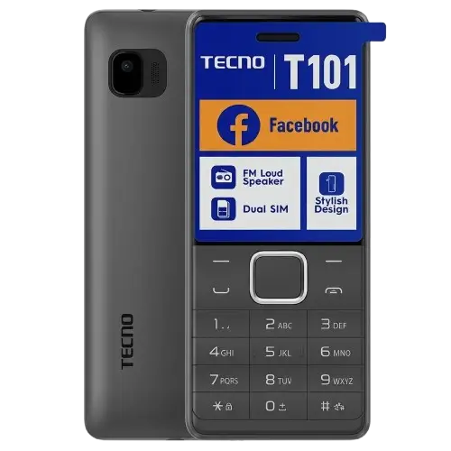 TECNO T101 – Téléphone Portable Dual SIM – Écran 1,77" – Caméra – Bluetooth – Radio FM – Batterie 1000 mAh – 06 Mois de garantie