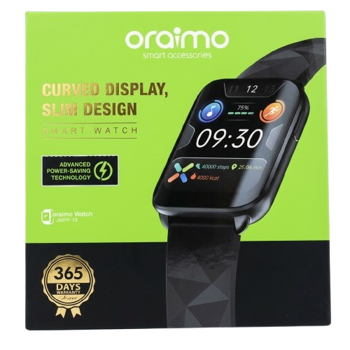 Montre Connectée  - Oraimo -  Écran Incurvé 1,69″ – Design Fin – Étanche IP68 – Autonomie 15 Jours - Garantie 03 Mois