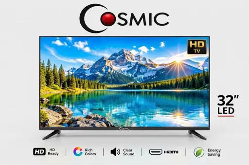 Télévision Cosmic -  LED  32 Pouces Analogique  - CF-32A1 – Simple, Fiable, Prête à l'Emploi - Garantie 06 Mois