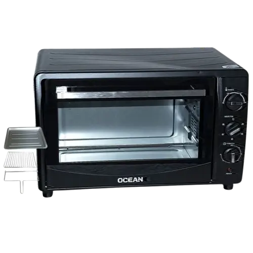 FOUR ÉLECTRIQUE XXL  - AVEC GRILL ET RÔTISSOIRE - OCEAN - OCTO46LCR – 46 LITRES – TEMPÉRATURE 100 À 250°C – 03 MOIS DE GARANTIE