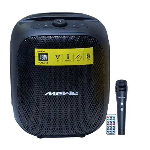 Haut-Parleur Enceinte Mewe - MWAUD-PTS0603SG -  40 W Bluetooth Portable Avec Micro Et Télécommande - Garantie 06 Mois
