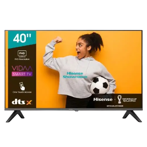 Télévision SMART -  HISENSE - 40A4 – 40 Pouces Full HD – HDR10+ – Noir – 06 Mois de Garantie