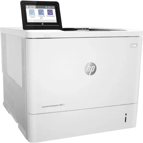 Imprimante laser monochrome HP  - LaserJet Enterprise M611DN 7PS84 – impression A4 jusqu’à 62 ppm – résolution 1200 x 1200 dpi – recto verso automatique – Ethernet et USB – sécurité avancée  – usage professionnel - Garantie 06 mois 