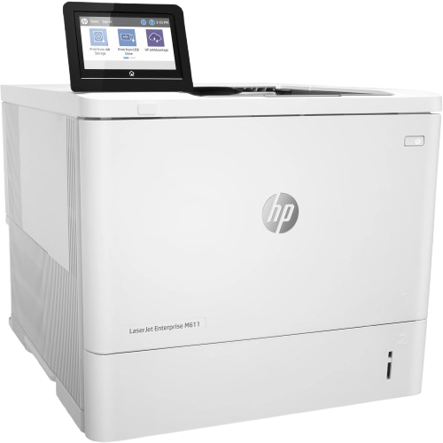 Imprimante laser monochrome HP  - LaserJet Enterprise M611DN 7PS84 – impression A4 jusqu’à 62 ppm – résolution 1200 x 1200 dpi – recto verso automatique – Ethernet et USB – sécurité avancée  – usage professionnel - Garantie 06 mois 