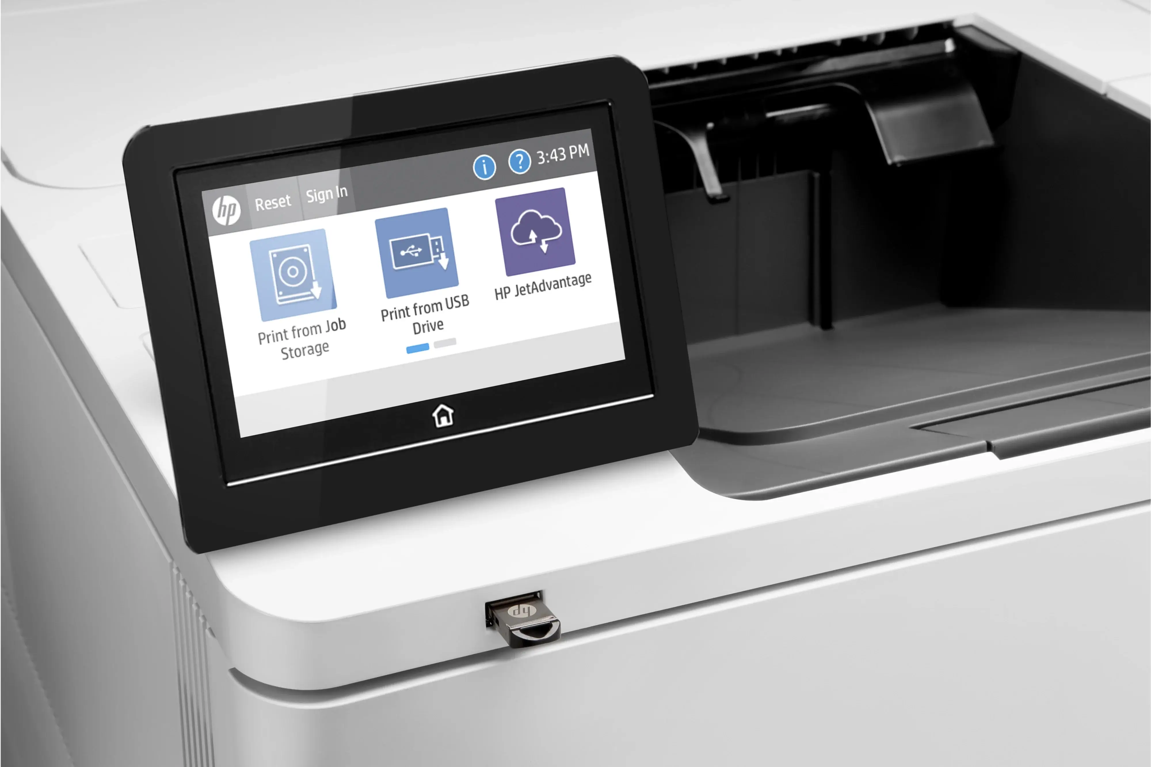 Imprimante laser monochrome HP  - LaserJet Enterprise M611DN 7PS84 – impression A4 jusqu’à 62 ppm – résolution 1200 x 1200 dpi – recto verso automatique – Ethernet et USB – sécurité avancée  – usage professionnel - Garantie 06 mois 