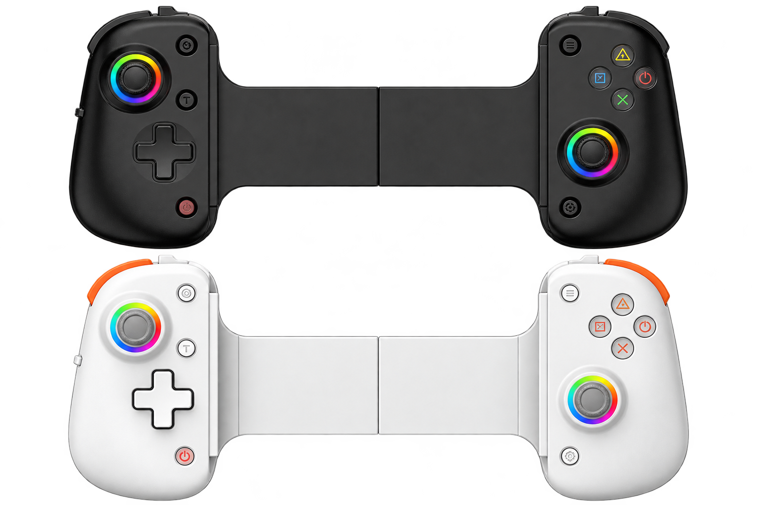 Manette de jeu sans fil  - Bsp - D8 Pro extensible avec RGB - Contrôleur extensible pour PS3/PS3/Nintendo switch