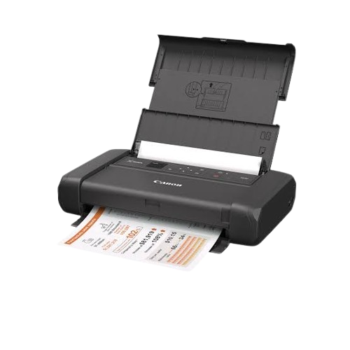 Imprimante portable Jet D'encre couleur Canon -  PIXMA TR150 – impression A4 Wi-Fi – batterie rechargeable intégrée – WiFi, USB & Wireless Direct – résolution jusqu’à 4800 x 1200 dpi – écran OLED 1,44"  – jusqu’à 330 pages – Garantie 06 mois