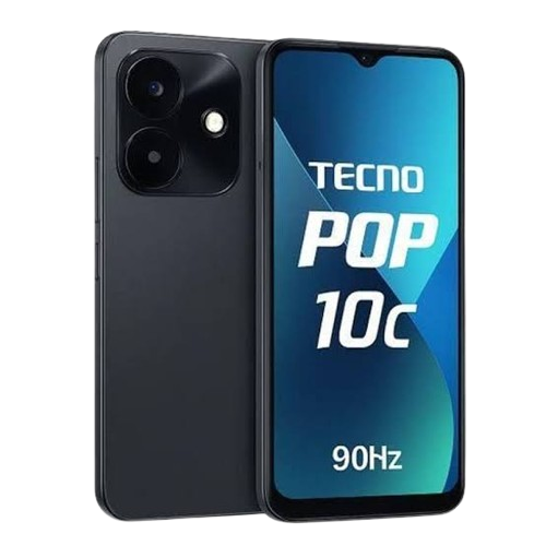 Tecno Pop 10C 64Go -  4Go RAM  - Smartphone Android  - Double SIM - Caméra IA – Batterie longue durée - Garantie 06 Mois