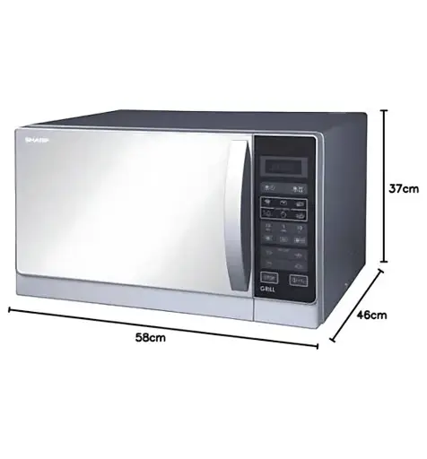 Micro-Ondes - SHARP -  Avec Gril R-75MT(S) – 25 Litres – 900W – Gril 1000W – Argent – 03Mois de Garantie