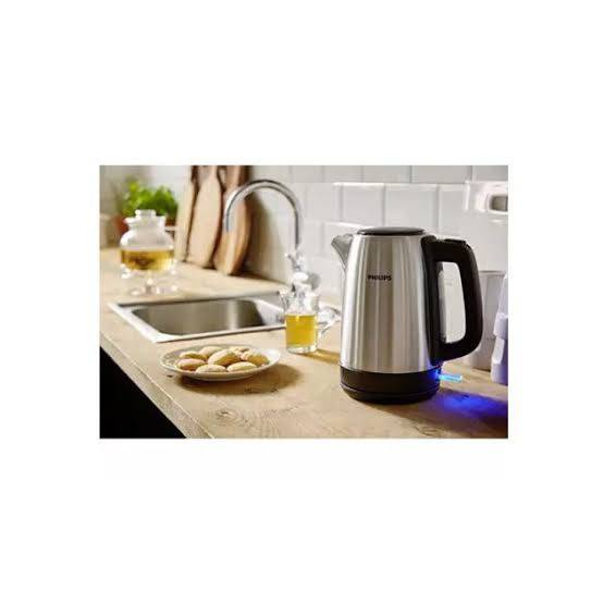 Bouilloire Électrique Inox 1,7L – 2200W   - KETTLE ELECTRIC PHILIPS  - HD9350/90 – Acier Inoxydable – 06 Mois de Garantie