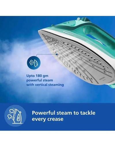 Fer à Repasser Vapeur - PHILIPS STEAM IRON DST2010/20 –  2000W – Semelle Ceramic Antiadhésive – Bleu Ciel – 03 Mois de garantie