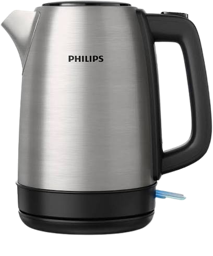 Bouilloire Électrique Inox 1,7L – 2200W   - KETTLE ELECTRIC PHILIPS  - HD9350/90 – Acier Inoxydable – 06 Mois de Garantie