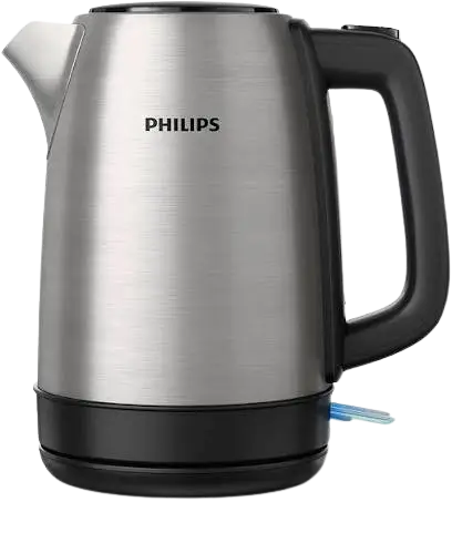 Bouilloire Électrique Inox 1,7L – 2200W   - KETTLE ELECTRIC PHILIPS  - HD9350/90 – Acier Inoxydable – 06 Mois de Garantie