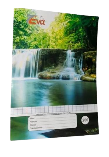 Paquets de 05 Cahiers 200 Pages -  TP Eva  – Format A5 - Couverture Résistante - plusieurs couleurs 