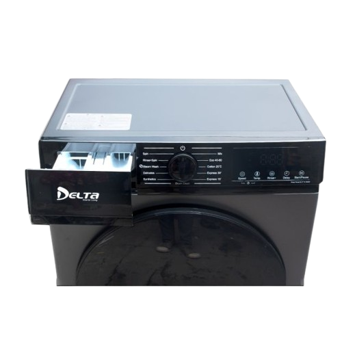 Machine À Laver Automatique -  DELTA -   DL-WM1206-B-J – 6Kg – 1400 Tr/Min – Classe Énergétique A+ – Gris – Garantie 06 Mois