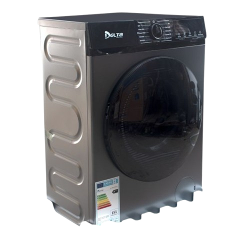 Machine À Laver Automatique -  DELTA -   DL-WM1206-B-J – 6Kg – 1400 Tr/Min – Classe Énergétique A+ – Gris – Garantie 06 Mois