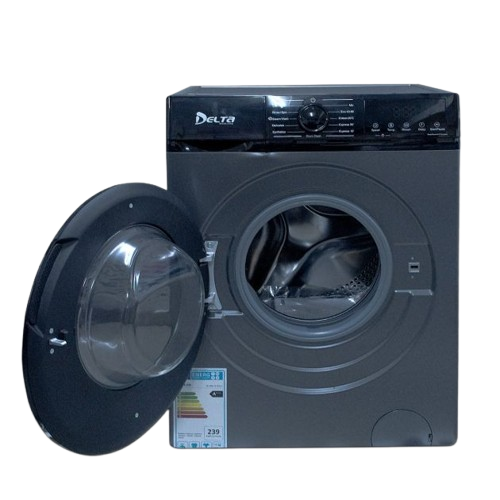 Machine À Laver Automatique - DELTA -  DL-WM-1208-B-J – 8 Kg – Charge Haut – Lavage Rapide & Économe – Garantie 06 Mois