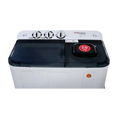Machine à Laver Semi-Automatique – Binatone – BWM-070B- 7KG - Blanc - 6mois de garantie 