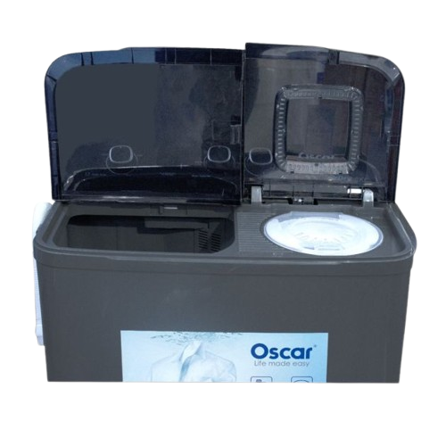 Machine À Laver Semi-Automatique - Oscar - OSC-XP8 – Noir -8 Kg - Garantie de 06 Mois
