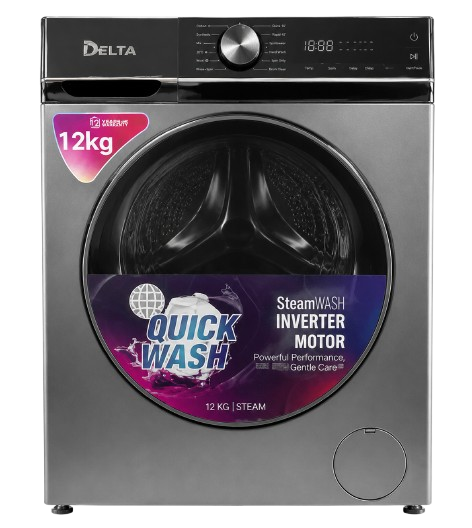Machine à laver - DELTA - DL-WM1412-G-J - Automatique - Frontal - 12KG - A+++ - Inverter Motor – Garantie de 06 Mois
